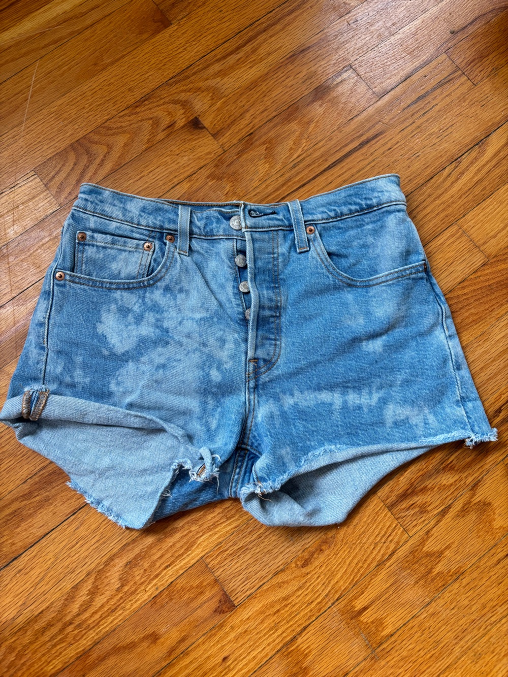 Levi’s 501 High-Waisted Blue Denim Shorts - Women's